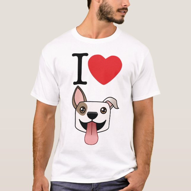 Mig hjärtaPitbulls T-tröja Tröja (Framsida)