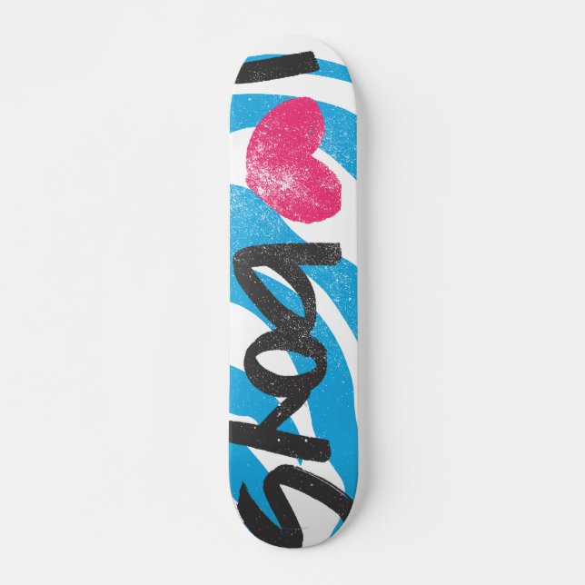 Mig hjärtapojkar old school skateboard bräda 18 cm (Framsida)