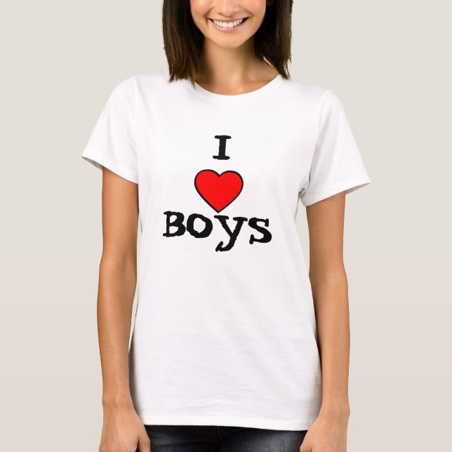 Mig hjärtapojkar tee shirt (Framsida)