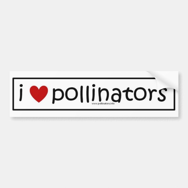 mig hjärtapollinatorsbildekal bildekal (Framsidan)