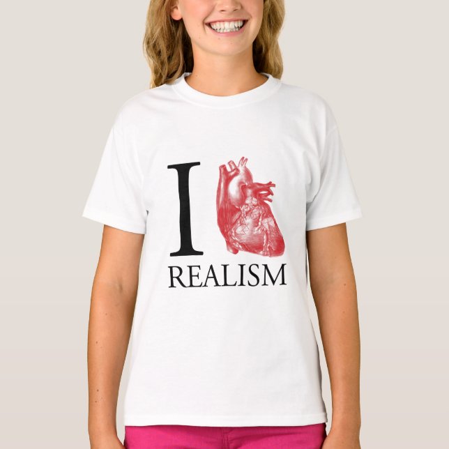 Mig hjärtarealism t-shirt (Framsida)
