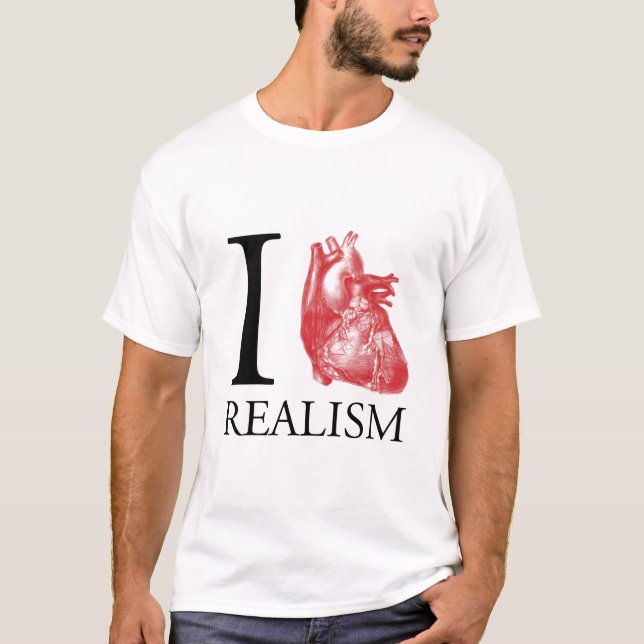 Mig hjärtarealism t-shirt (Framsida)