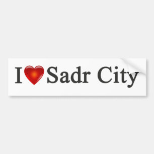 "Mig hjärtaSadr City" bildekal