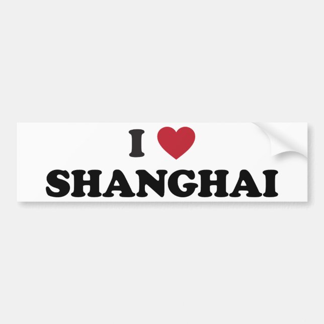 Mig hjärtaShanghai china Bildekal (Framsidan)