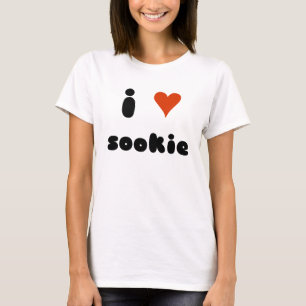 mig hjärtasookie (mörk) tee shirt