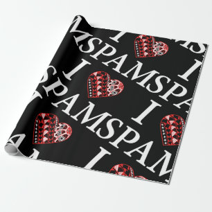 Mig hjärtaSPAM-svart Presentpapper