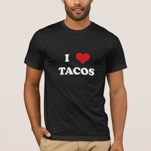 Mig hjärtaTacos (för mörka skjortor) T Shirt (Framsida)