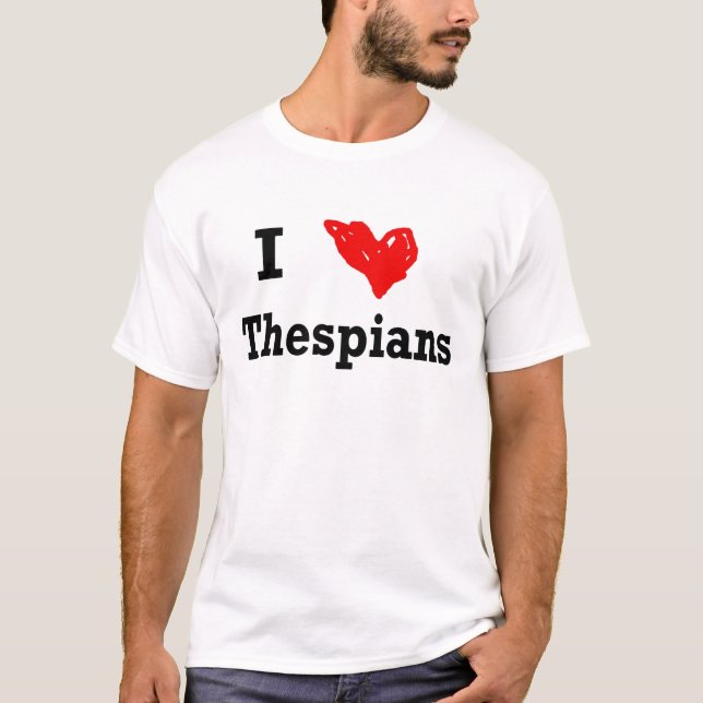 mig hjärtathespians tee (Framsida)