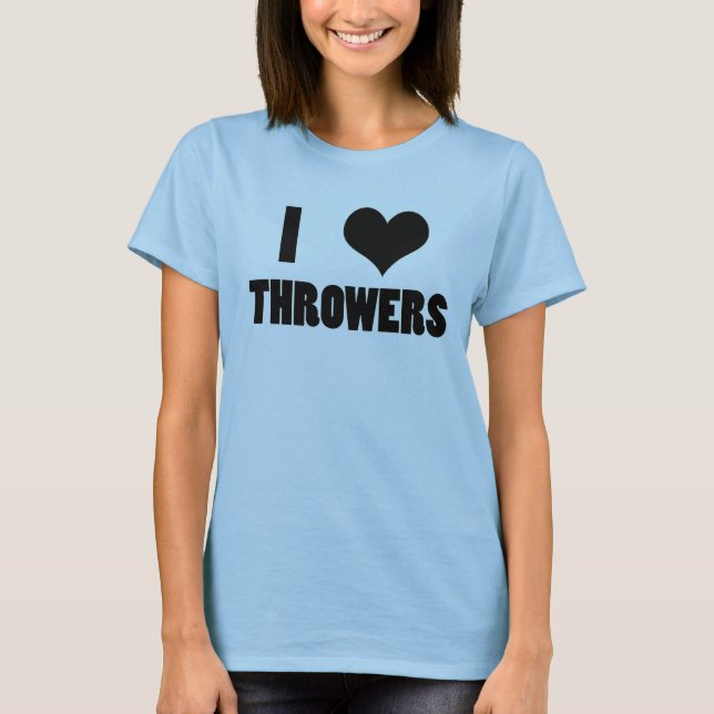 Mig hjärtaThrowers, friidrottThrowerskjorta T-shirt (Framsida)