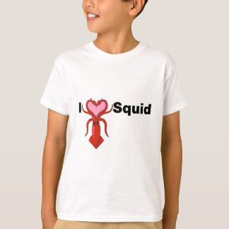 Mig hjärtatioarmad bläckfisk t-shirt