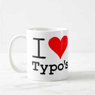Mig hjärtatypos kaffemugg