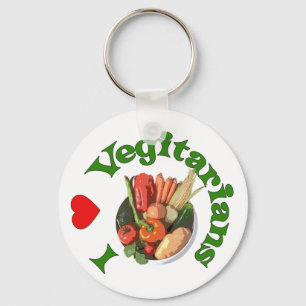 Mig hjärtavegetarian nyckelring