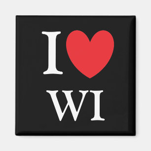Mig hjärtaWisconsin magnet