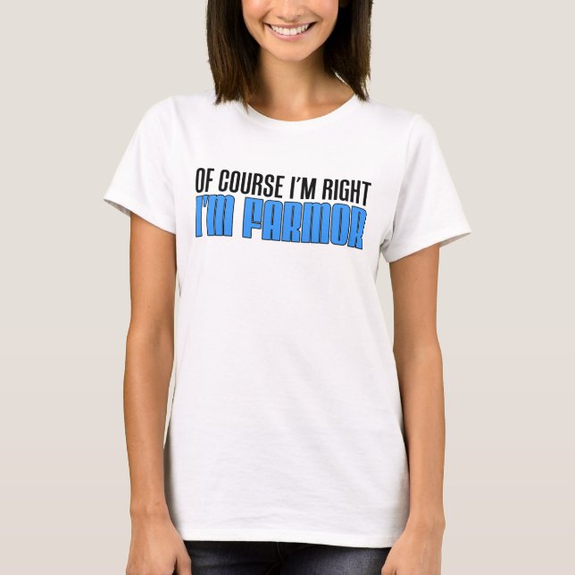 Mig höger I förmiddag Farmor för förmiddag Tee Shirt (Framsida)