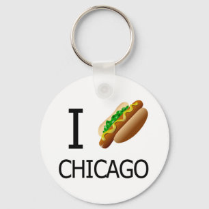 Mig Hotdog Chicago Keychainx Nyckelring