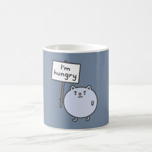 Mig hungrig förmiddag kaffemugg