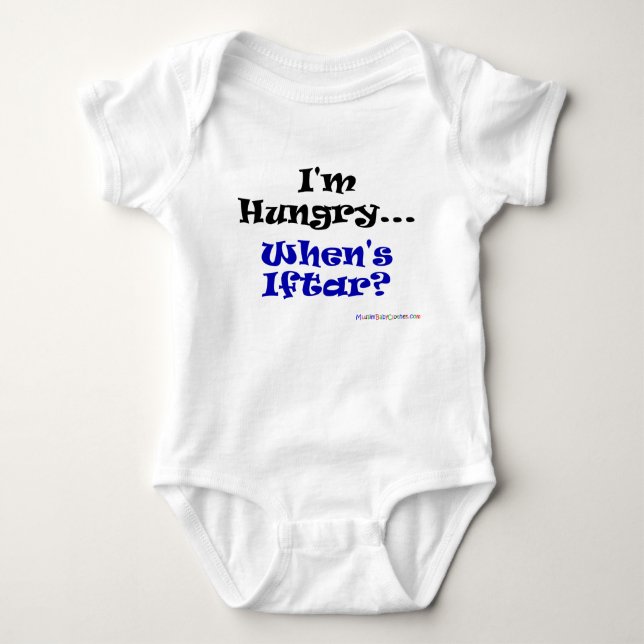 Mig hungrig förmiddag. När äger rum Iftar? T-shirt (Framsida)