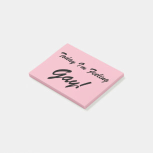 Mig i dag förmiddagkänslabög post-it block