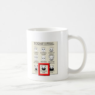 Mig i dag känselförnimmelseneutraltondska kaffemugg
