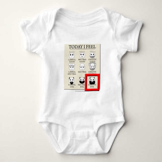 Mig i dag kaotisk ondska för känselförnimmelse tee shirt (Framsida)