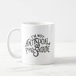 Mig inte asocial förmiddag.  Mig förmiddag Kaffemugg