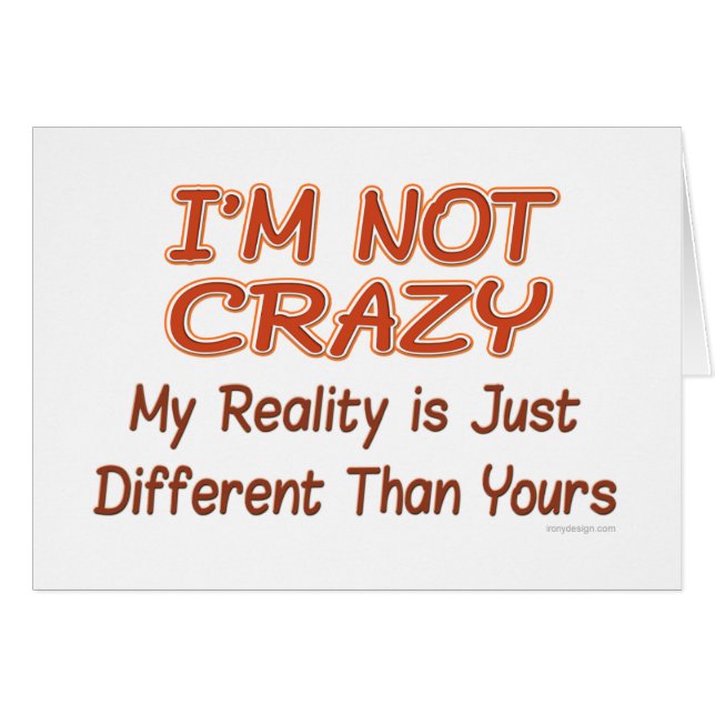 Mig inte galen förmiddag hälsningskort (Framsidan Horizontal)