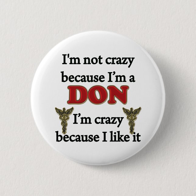 Mig inte galen förmiddag knapp (Framsida)