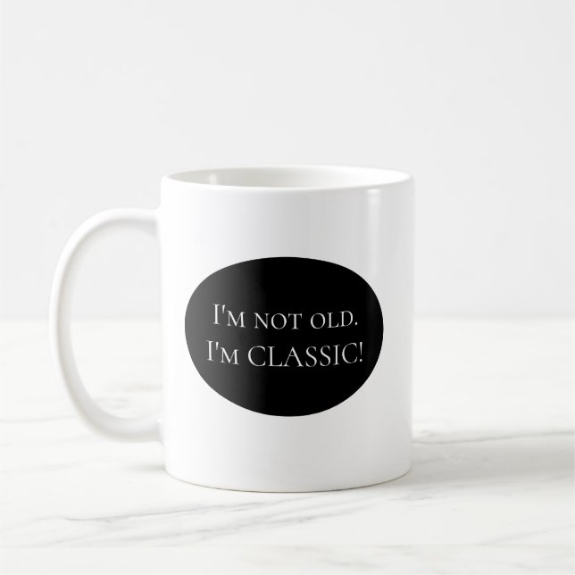 Mig inte gammal förmiddag.  Mig Kaffemugg (Vänster)