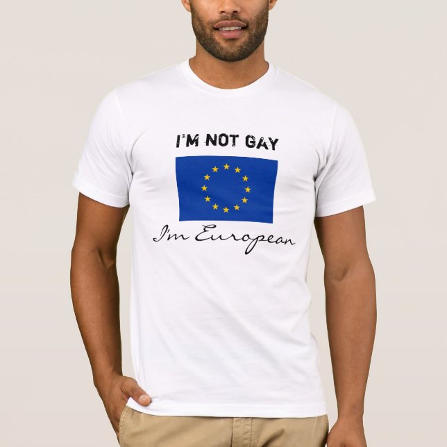Mig inte glad förmiddag, I-förmiddageuropé T-shirt (Framsida)