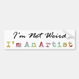 Mig inte kuslig förmiddag, I-förmiddag en konstnär Bildekal