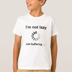 Mig inte lat förmiddag - fungera som buffert t-shirt