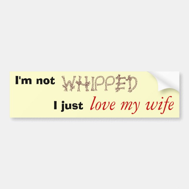 Mig inte-piskad förmiddag bildekal (Framsidan)