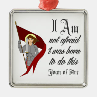 Mig inte rädd förmiddag - Joan av bågen Julgransprydnad Metall