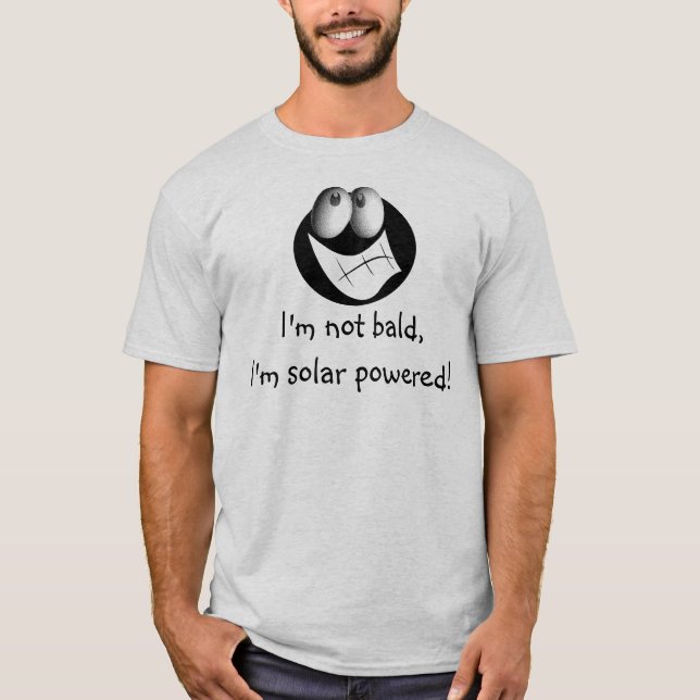 Mig inte skallig förmiddag, drivit sol- för tee shirt (Framsida)