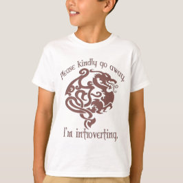 Mig introverting. för förmiddag tee shirt