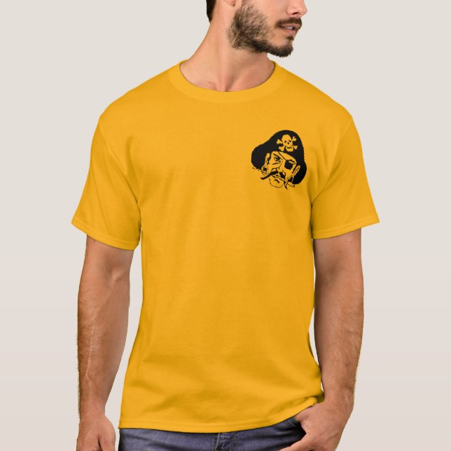 Mig ja förmiddag en pirat tee shirt (Framsida)