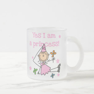 Mig ja förmiddag en Princess Frostad Glasmugg