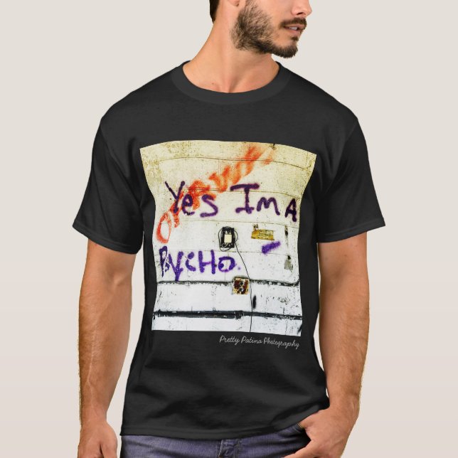 Mig ja förmiddag en psykopat - t-shirt (Framsida)