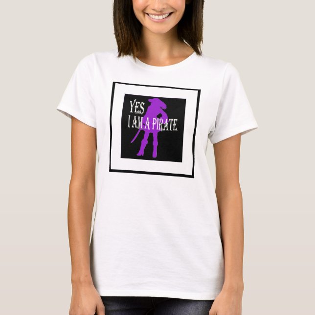 Mig ja förmiddag flickaktigt en pirat tröja (Framsida)