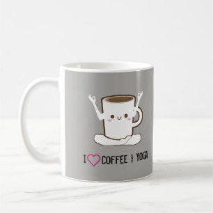 Mig ❤kaffe och Yoga Kaffemugg