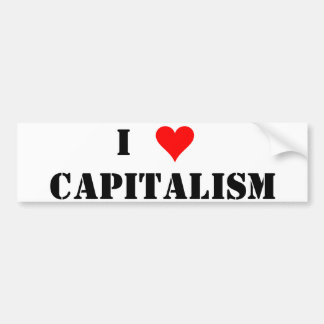 Mig kapitalism (för hjärta) bildekal