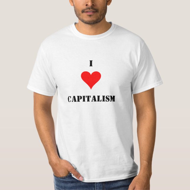 Mig kapitalism (för hjärta) tee (Framsida)