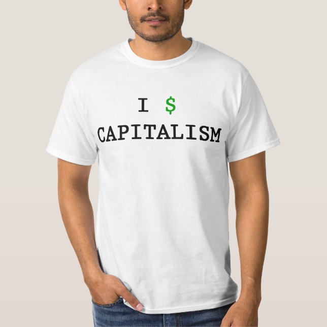 Mig $-kapitalism t shirt (Framsida)