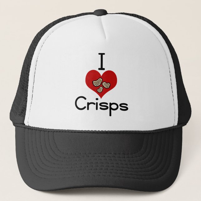 Mig kärlek-hjärta chiper truckerkeps (Framsida)