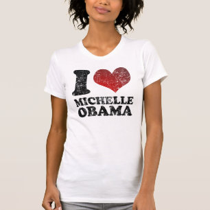 Mig kärlek-hjärta Michelle Obama t skjorta Tröja