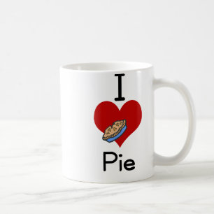 Mig kärlek-hjärta paj kaffemugg