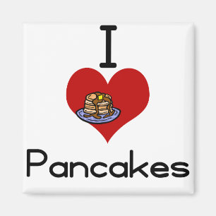 Mig kärlek-hjärta pannkakor magnet