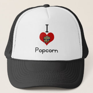 Mig kärlek-hjärta popcorn truckerkeps