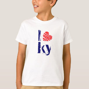 Mig kärlek KY för T-tröja för hjärtaKentucky Tee Shirt