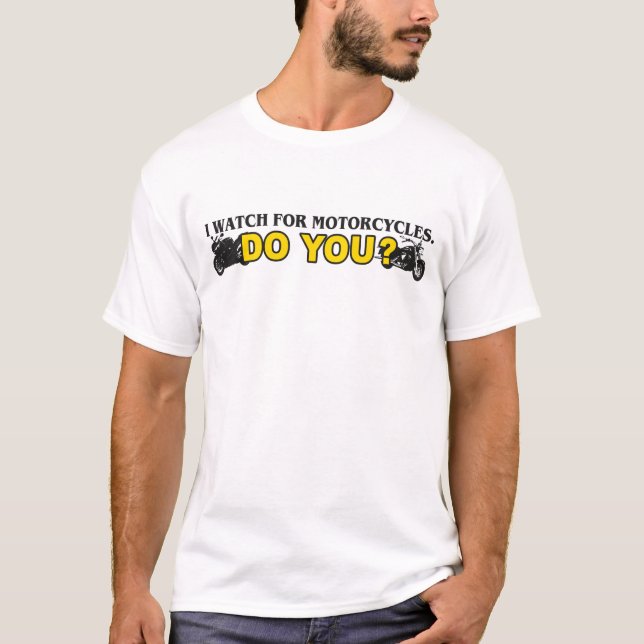 Mig klocka för motorcyklar t shirt (Framsida)